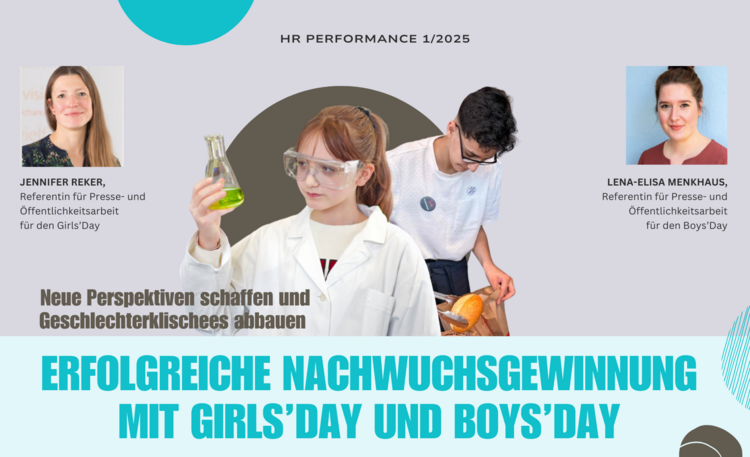 Grafik zum Thema Erfolgreiche Nachwuchsgewinnung mit dem Girls'Day und Boys'Day