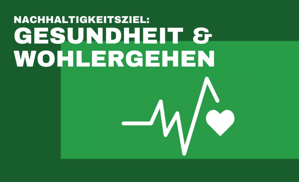 Grafik zum Nachhaltigkeitsziel Gesundheit und Wohlergehen