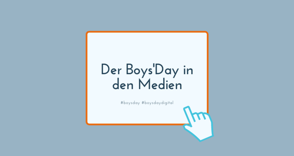 Grafik zum Boys'Day in den Medien