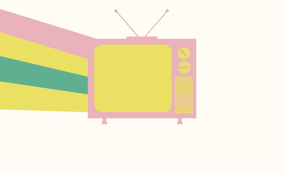 Grafik mit Fernseher