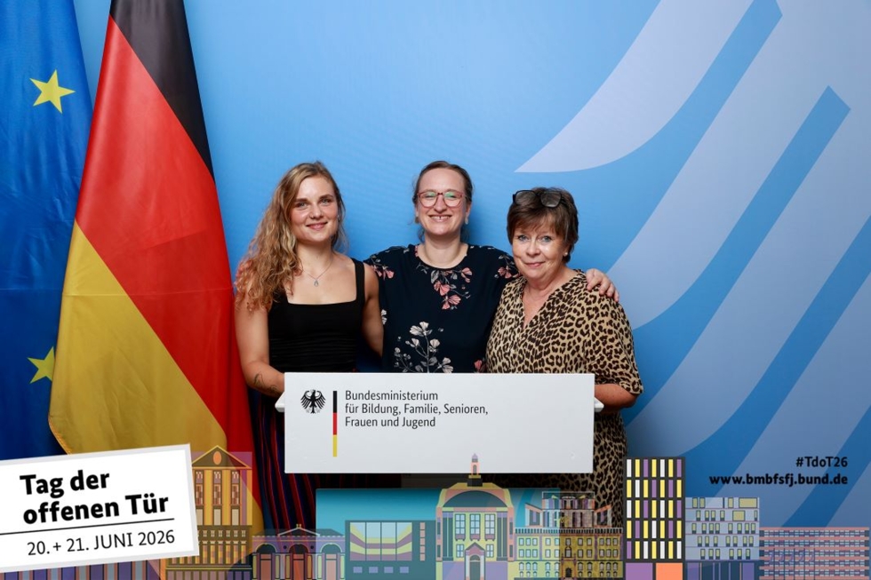 Team des Girls'Day/Boys'Day am Tag der offenen Tür der Bundesministerien